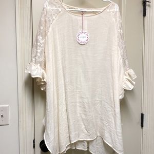 Beautiful brand new cream color tunic!